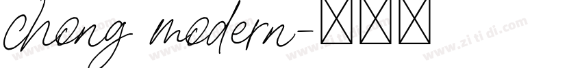 chong modern字体转换